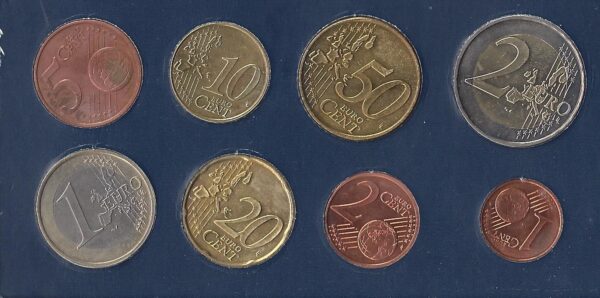 Allemagne 2002 J Série 8 monnaies SUP