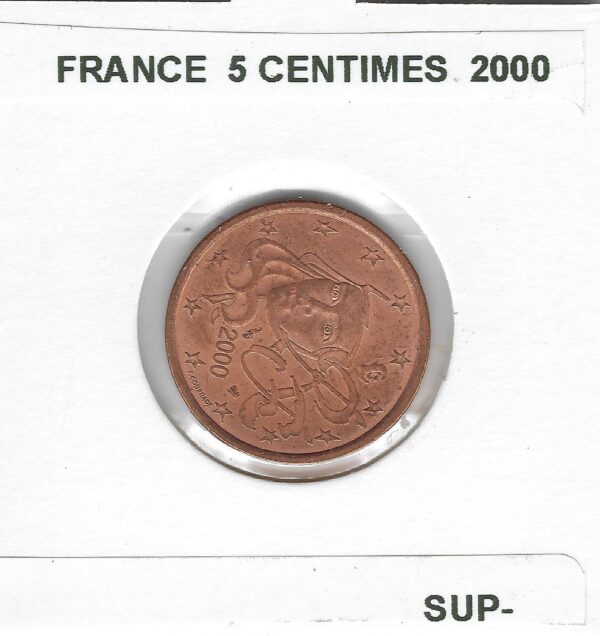 FRANCE 2000 5 CENTIMES SUP-
