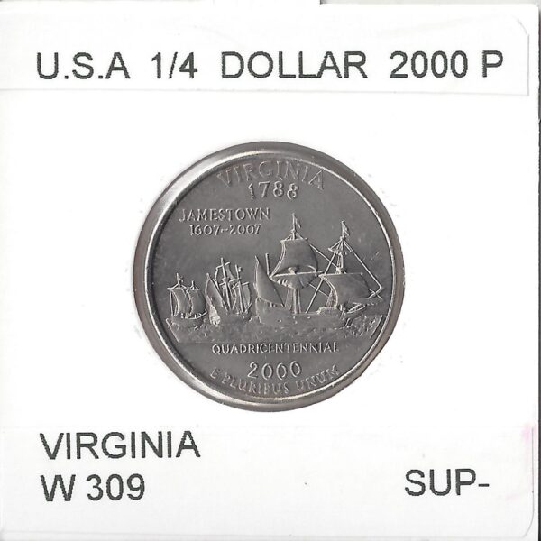 AMERIQUE (U.S.A) 1/4 DOLLAR VIRGINIA 2000 P SUP