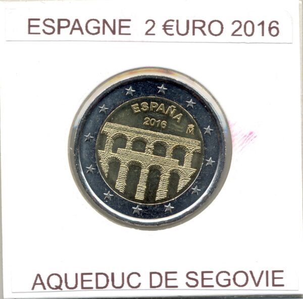 ESPAGNE 2016 2 EURO COMMÉMORATIVE AQUEDUC DE SEGOVIE SUP