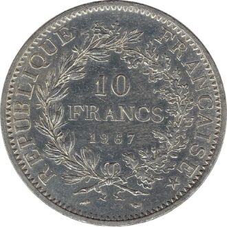FRANCE 10 FRANCS HERCULE 1967 ACCENT TTB+