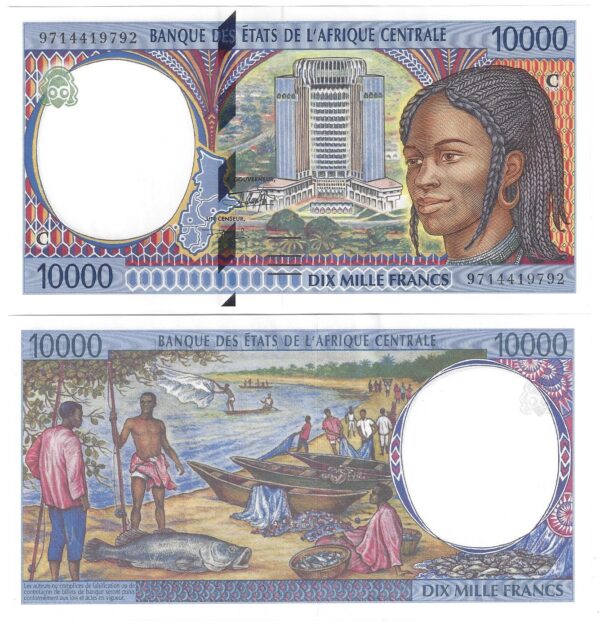 B.E.A.C - CONGO 10000 FRANCS 1997 NEUF
