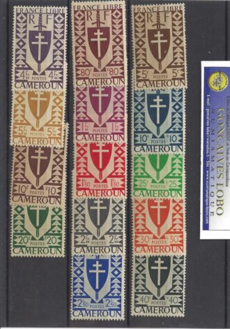 CAMEROUN 1941 Série 14 Valeurs Yvert 249 à 262 NEUF