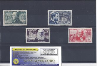 YVERT 1012 a 1017 INVENTEURS CELEBRES Serie 4 Timbres NEUF