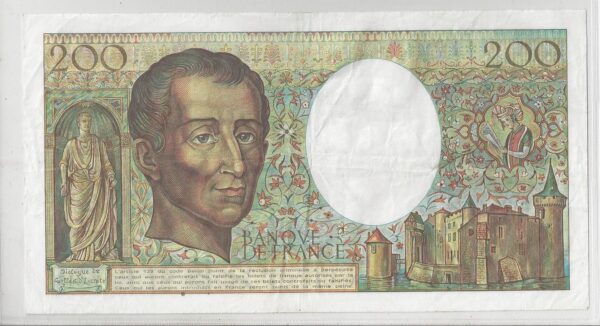 FRANCE 200 FRANCS MONTESQUIEU 1983 Y 015 TTB