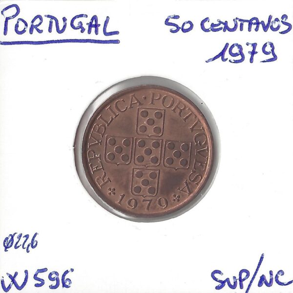 PORTUGAL 50 CENTAVOS 1979 SUP NC