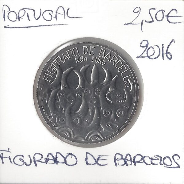 PORTUGAL 2016 2.50 EURO FIGURADO DE BARCELOS SUP