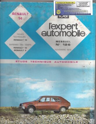 EXPERT AUTOMOBILE RENAULT 14 N°126 NOVEMBRE 1976