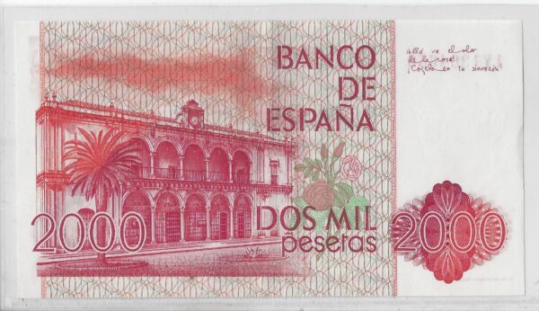 Espagne SPAIN 2000 PESETAS 22 07 1980 SPL