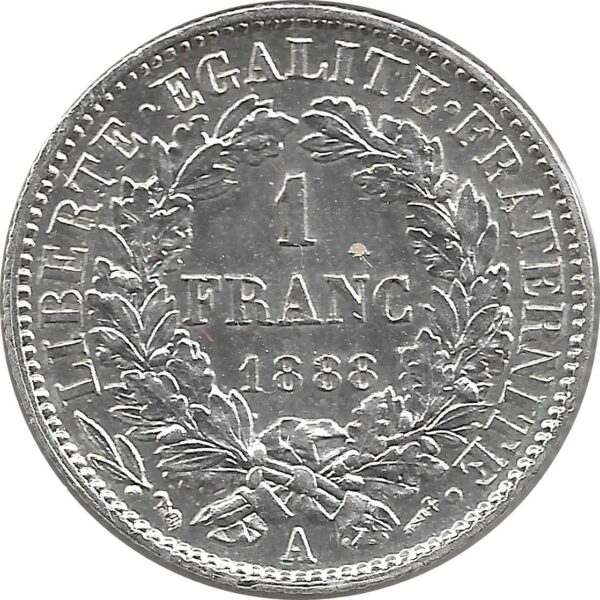 FRANCE 1 FRANC CERES 1888 A etat SUP-
