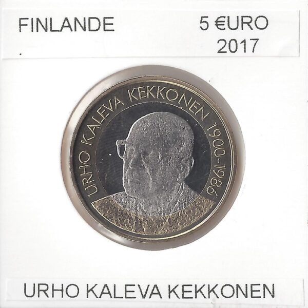 FINLANDE 2017 5 EURO URHO KALEVA KEKKONEN SUP