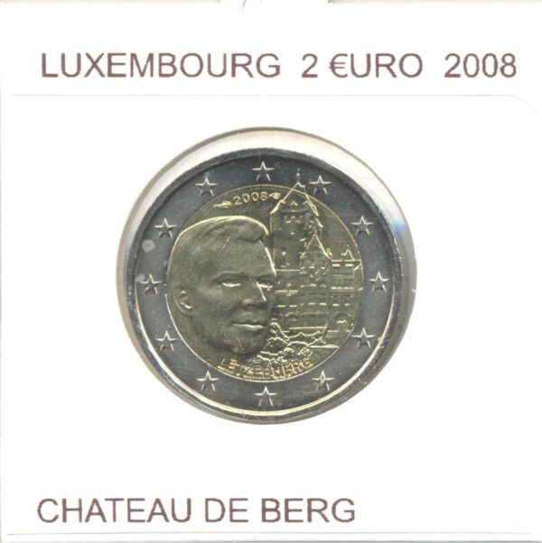 LUXEMBOURG 2008 2 EURO COMMEMORATIVE CHATEAU DE BERG