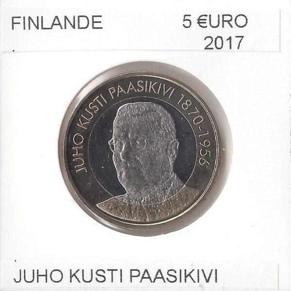 FINLANDE 2017 5 EURO JUHO KUSTI PAASIKIVI SUP