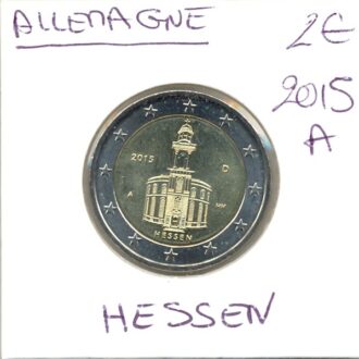 ALLEMAGNE 2015 A 2 EURO COMMEMORATIVE HESSEN SUP