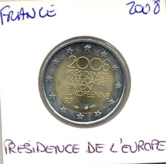 France 2008 2 EURO COMMEMORATIVE PRESIDENCE DE L EUROPE SUP