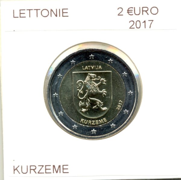 LETTONIE 2017 2 EURO COMMEMORATIVE KURZEME SUP
