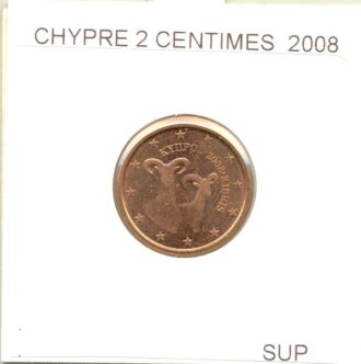 CHYPRE 2008 2 CENTIMES SUP