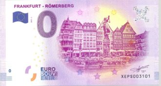 ALLEMAGNE FRANKFURT ROMERBERG BILLET SOUVENIR 0 EURO TOURISTIQUE 2017-1 NEUF