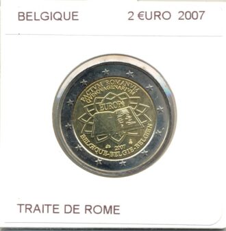 BELGIQUE 2007 2 EURO Commemorative TRAITE DE ROME SUP-