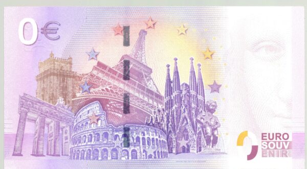 ITALIE 2018-1 GALLERIA VITTORIO EMANUELE MILANO BILLET SOUVENIR 0 EURO TOURISTIQUE NEUF