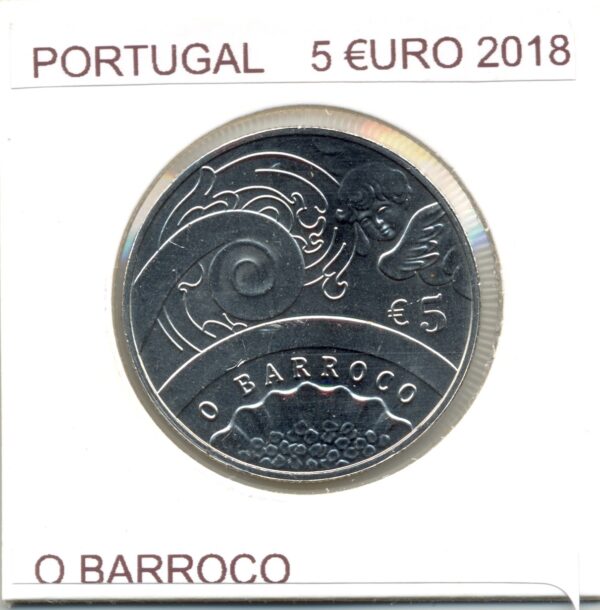 PORTUGAL 2018 5 EURO O BARROCO SUP