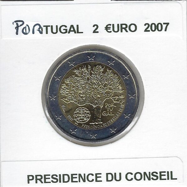 PORTUGAL 2007 2 EURO COMMEMORATIVE PRESIDENCE DU CONSEIL SUP-