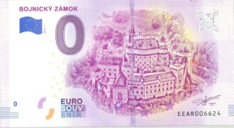 SLOVAQUIE 2018-1 BOJNICKY ZAMOK BILLET SOUVENIR 0 EURO TOURISTIQUE NEUF