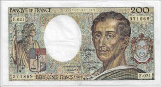 FRANCE 200 Francs MONTESQUIEU 1983 F.021 TTB+