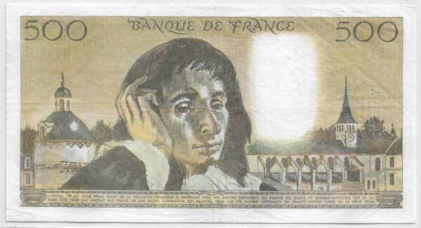 FRANCE 500 FRANCS PASCAL 2 6 1983 Q.188 TTB+