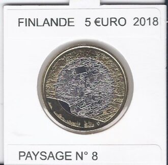 FINLANDE 2018 5 EURO PAYSAGE Numero 8 SUP