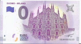 ITALIE 2018-1 DAVID DI MICHELANGELO BILLET SOUVENIR 0 EURO TOURISTIQUE NEUF