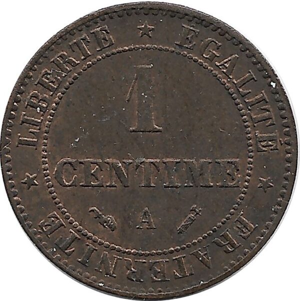 FRANCE 1 CENTIME CERES 1896 A SUP
