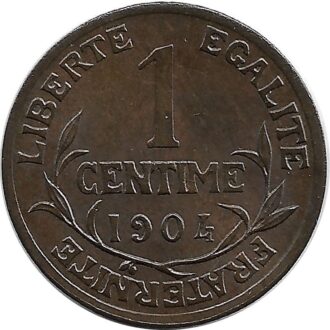 FRANCE 1 CENTIME DUPUIS 1904 SUP