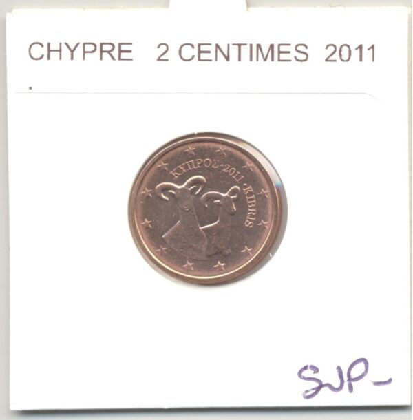 CHYPRE 2011 2 CENTIMES SUP-