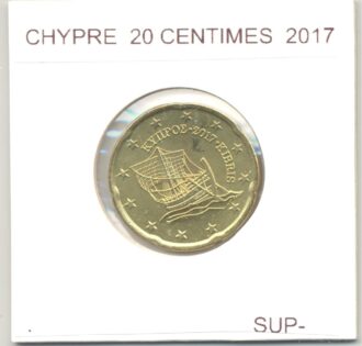 CHYPRE 2017 20 CENTIMES SUP-