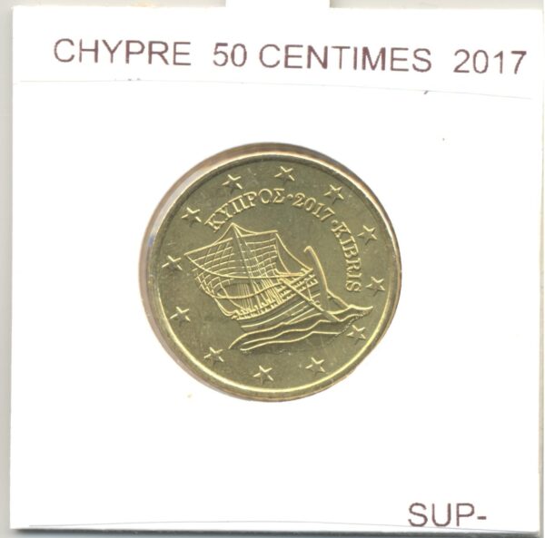 CHYPRE 2017 50 CENTIMES SUP-