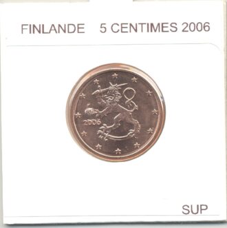 FINLANDE 2006 5 CENTIMES SUP