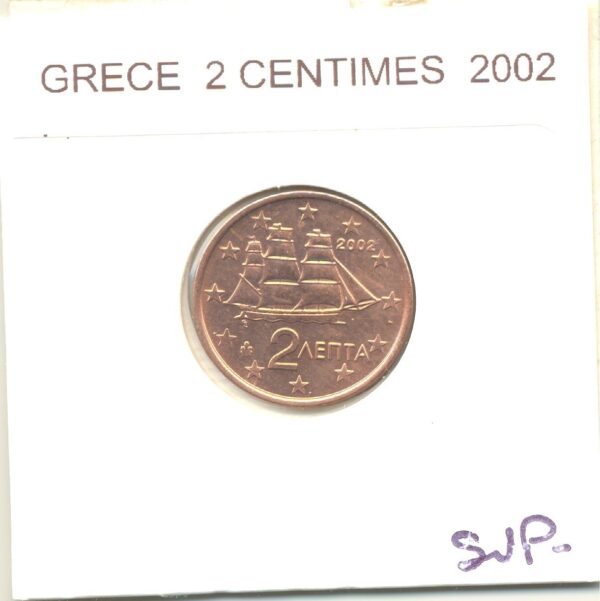 GRECE 2002 2 CENTIMES SUP-
