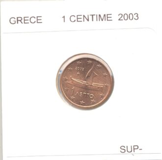 GRECE 2003 1 CENTIME SUP-