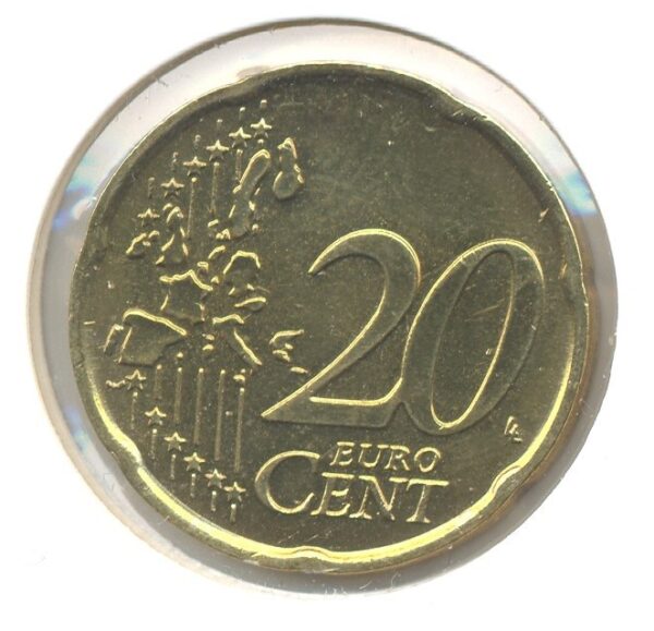 ITALIE 2002 20 CENTIMES SUP-