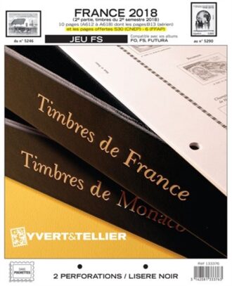 Yvert et Tellier FRANCE FS 2018 2ème SEMESTRE (jeux sans pochettes)