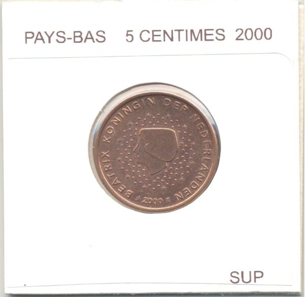 HOLLANDE (PAYS-BAS) 2000 5 CENTIMES SUP
