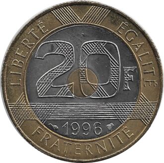 FRANCE 20 FRANCS MONT ST MICHEL 1996 SUP