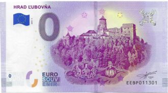 SLOVAQUIE 2019-1 HRAD L UBOVNA BILLET SOUVENIR 0 EURO TOURISTIQUE NEUF