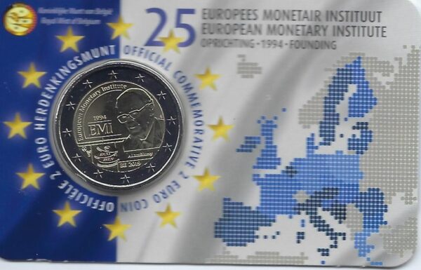 BELGIQUE 2019 2 EURO COMMEMORATIVE E.M.I COINCARD VERSION FLAMAND