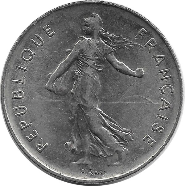 FRANCE 5 FRANCS ROTY 1977 SUP-