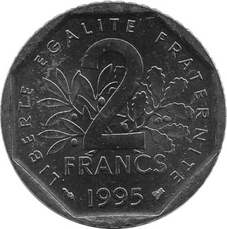 FRANCE 2 FRANCS ROTY 1995 SUP/NC