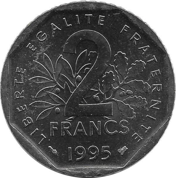 FRANCE 2 FRANCS ROTY 1995 SUP/NC