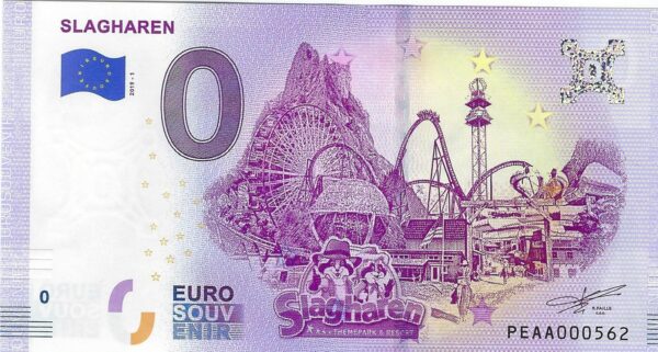 PAYS-BAS 2019-1 SLAGHAREN BILLET SOUVENIR 0 EURO TOURISTIQUE NEUF