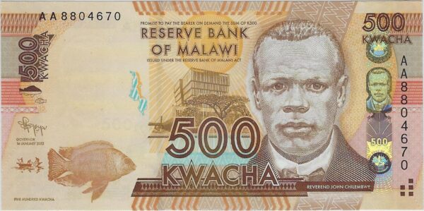 MALAWI 500 KWACHA Serie AA 01 012012 NEUF